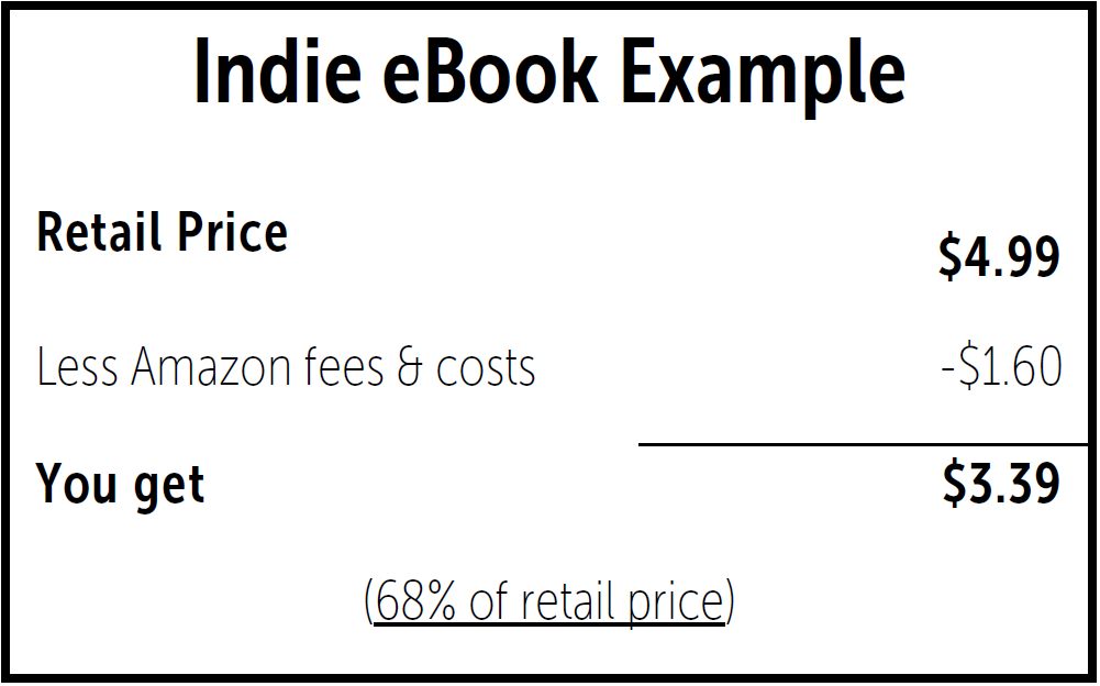 indie published eBook revenue example